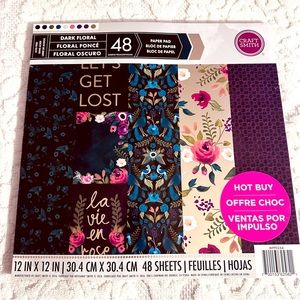 Craft Smith | Paper Pad | Dark Floral